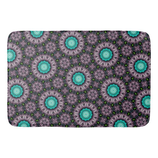 Abstrakter Duschvorhang im einzigartigen Muster Badematte (Vorderseite)