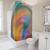 Abstrakter Duschvorhang mit Farbschwenk (Beispiel)