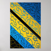 Abstrakter dynamischer Rhythmus Poster (Vorne)
