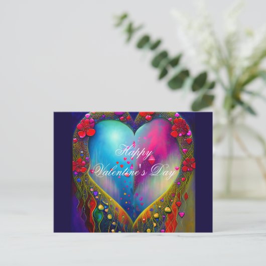 Abstrakter Edelstein Postkarte (Stehend Vorderseite)