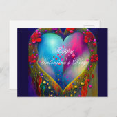 Abstrakter Edelstein Postkarte (Vorne/Hinten)