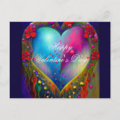 Abstrakter Edelstein Postkarte (Vorderseite)