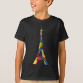 Abstrakter Eiffel-Turm, Frankreich, Paris T-Shirt (Vorderseite)