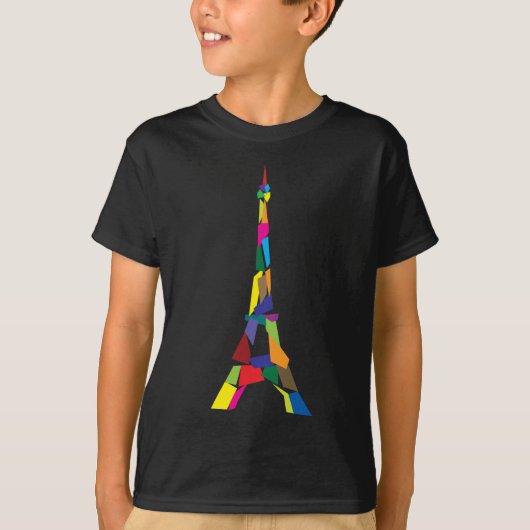 Abstrakter Eiffel-Turm, Frankreich, Paris T-Shirt (Vorderseite)