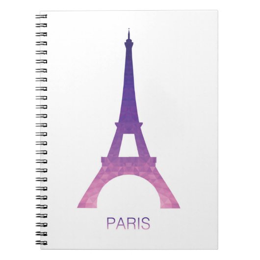 Abstrakter Eiffel-Turm Notizblock (Vorderseite)