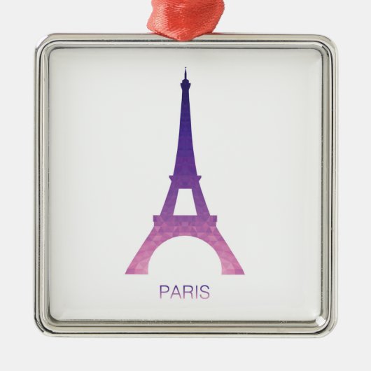 Abstrakter Eiffel-Turm Ornament Aus Metall (Vorne)