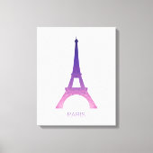 Abstrakter Eiffelturm Leinwanddruck (Vorderseite)