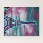 Abstrakter Eiffelturm Puzzle (Horizontal)