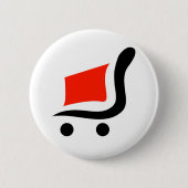 abstrakter Einkaufswagen Button (Vorderseite)