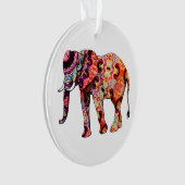 abstrakter Elefant Ornament (Vorderseite)