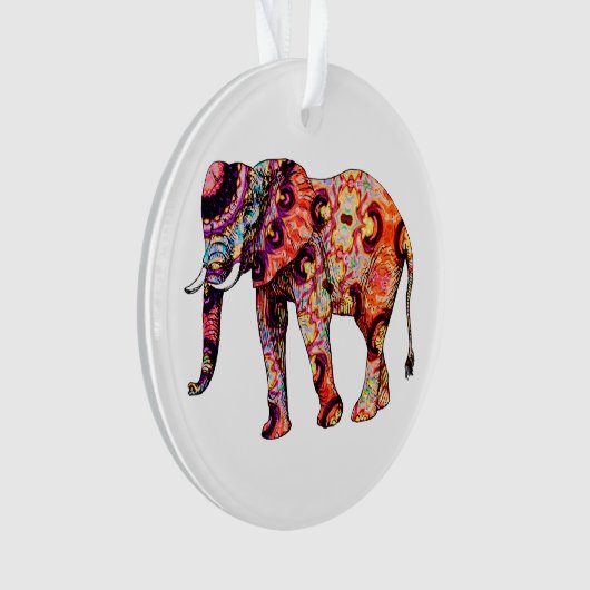 abstrakter Elefant Ornament (Vorderseite)
