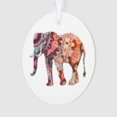 abstrakter Elefant Ornament (Vorderseite)