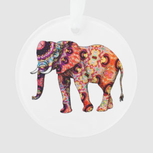 abstrakter Elefant Ornament