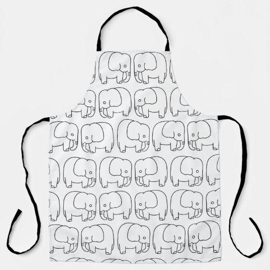 Abstrakter Elefant Schürze (Vorderseite)