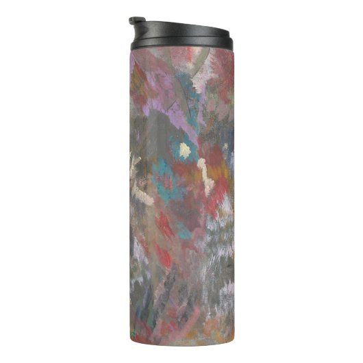 Abstrakter Eleganter "Blumengarten" Thermal Tumble Thermosbecher (Nach rechts gedreht)