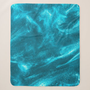 Abstrakter eleganter mintgrüner Glitter Sherpadecke