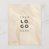 Abstrakter Eleganter Neutraler QR-Code Flyer (Hinten)