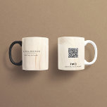 Abstrakter Eleganter Neutraler QR-Code Tasse<br><div class="desc">Abstrakt gestrichen Natural Elegant Neutral Einfach Preis QR Code Branding Business Design Gastgeschenk Papier Becher.</div>