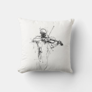 Abstrakter Eleganter Violinist Kissen