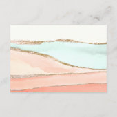 Abstrakter Empfang für künstlerische Küstengewässe Begleitkarte (Rückseite)