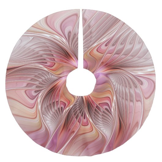 Abstrakter Engel Farbenfrohe Fantasie Fraktal Art Polyester Weihnachtsbaumdecke (Vorderseite)