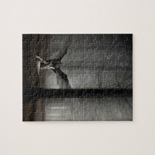 Abstrakter Engel gefallener Engel Puzzle (Horizontal)