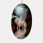 Abstrakter Engels-weißes Pferd Keramikornament (Rechts)