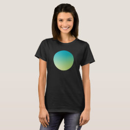 Abstrakter Entwurf mit grünem Farbverlauf und Vign T-Shirt