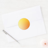 Abstrakter Entwurf mit orangefarbenem Gradienten-K Runder Aufkleber (Umschlag)