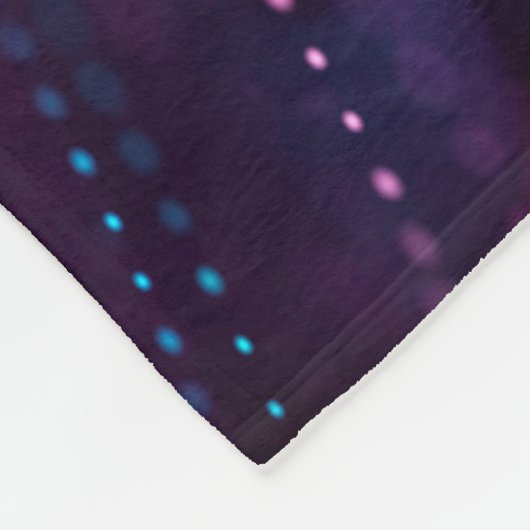 Abstrakter Entwurfs-blaue und silberne Fleecedecke (Ecke)