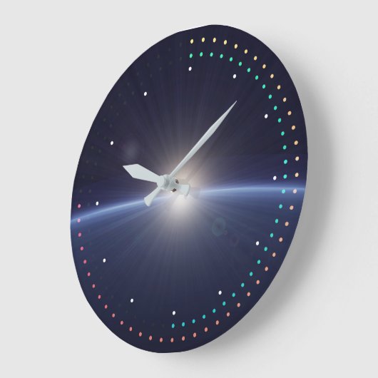 Abstrakter Erdsonnenlichteffekt Uhr (Winkel)