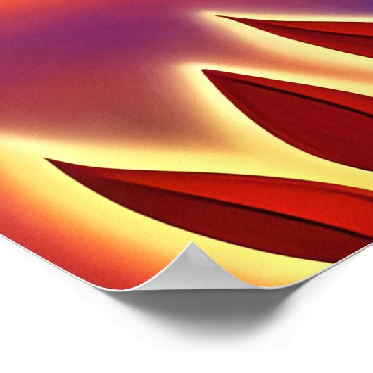 Abstrakter Erntebaum Poster (Ecke)