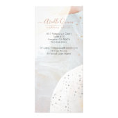 Abstrakter erthy Watercolor Makeup Artist Werbekarte (Hinten)