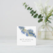 Abstrakter Ethereal Quadratische Visitenkarte (Stehend Vorderseite)