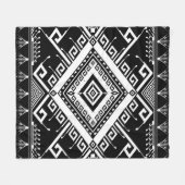 Abstrakter, ethnisch geometrischer Hintergrund Fleecedecke (Vorderseite (Horizontal))