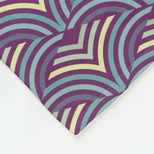 Abstrakter ethnischer Hintergrund 2 Fleecedecke (Ecke)