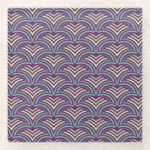 Abstrakter ethnischer Hintergrund 2 Glasuntersetzer