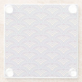 Abstrakter ethnischer Hintergrund 2 Glasuntersetzer (Rückseite)