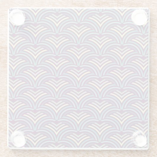 Abstrakter ethnischer Hintergrund 2 Glasuntersetzer (Rückseite)