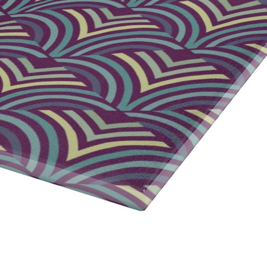 Abstrakter ethnischer Hintergrund 2 Schneidebrett (Ecke)