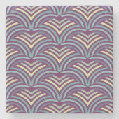 Abstrakter ethnischer Hintergrund 2 Steinuntersetzer (Vorderseite)