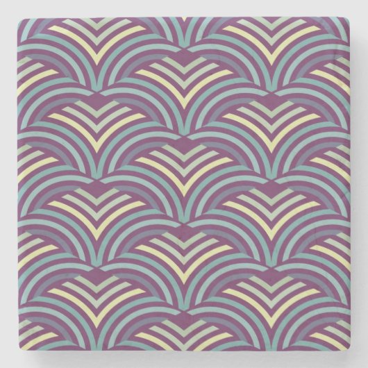 Abstrakter ethnischer Hintergrund 2 Steinuntersetzer (Vorderseite)