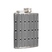 Abstrakter ethnischer Hintergrund Flachmann (Rechts)