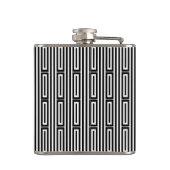 Abstrakter ethnischer Hintergrund Flachmann (Rückseite)