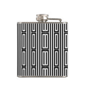 Abstrakter ethnischer Hintergrund Flachmann (Rückseite)