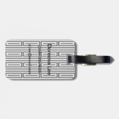 Abstrakter ethnischer Hintergrund Gepäckanhänger (Rückseite horizontal)