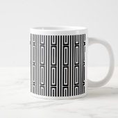 Abstrakter ethnischer Hintergrund Jumbo-Tasse (Rechts)