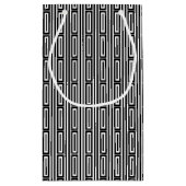 Abstrakter ethnischer Hintergrund Kleine Geschenktüte (Rückseite)