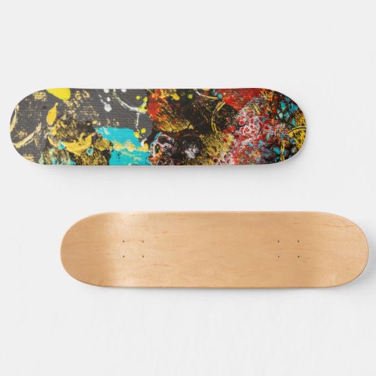 Abstrakter Expressionismus #1 Skateboard (Horizontal)