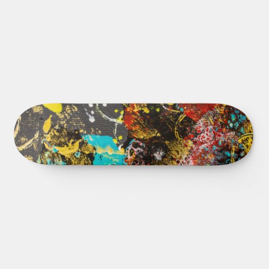 Abstrakter Expressionismus #1 Skateboard (Horizontal)